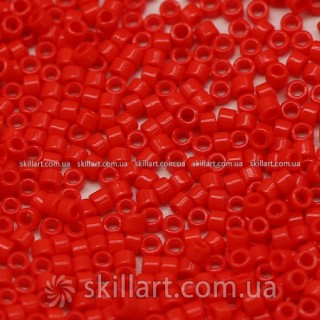 Бисер DB-727 Miyuki Delica Beads 11/0 (натуральный, красный яркий)